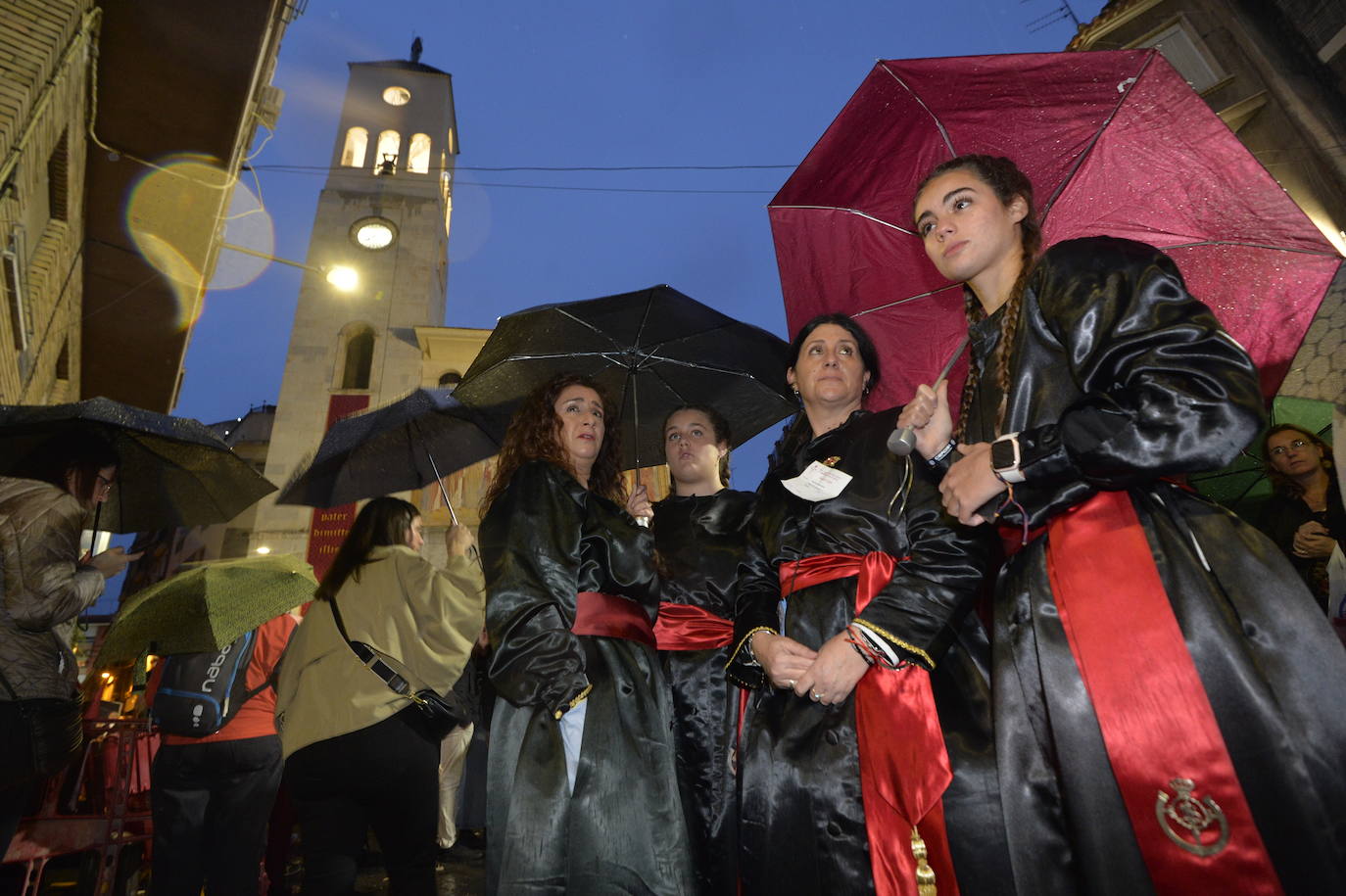 La amenaza de lluvia suspende la Procesión del Perdón en Murcia