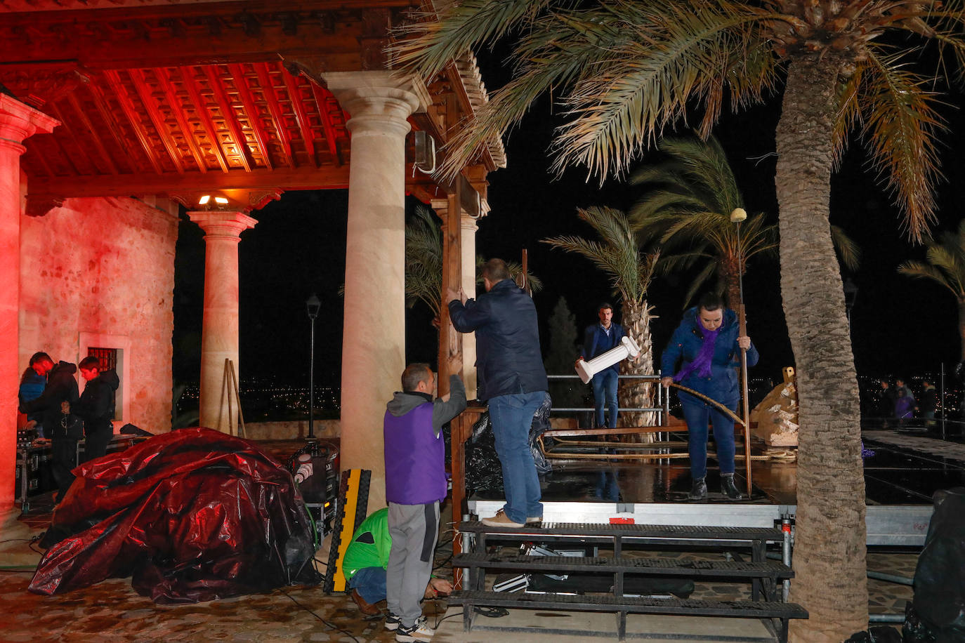 La lluvia obliga a suspender el vía crucis viviente de Lorca