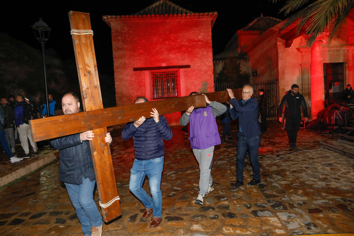 La lluvia obliga a suspender el vía crucis viviente de Lorca