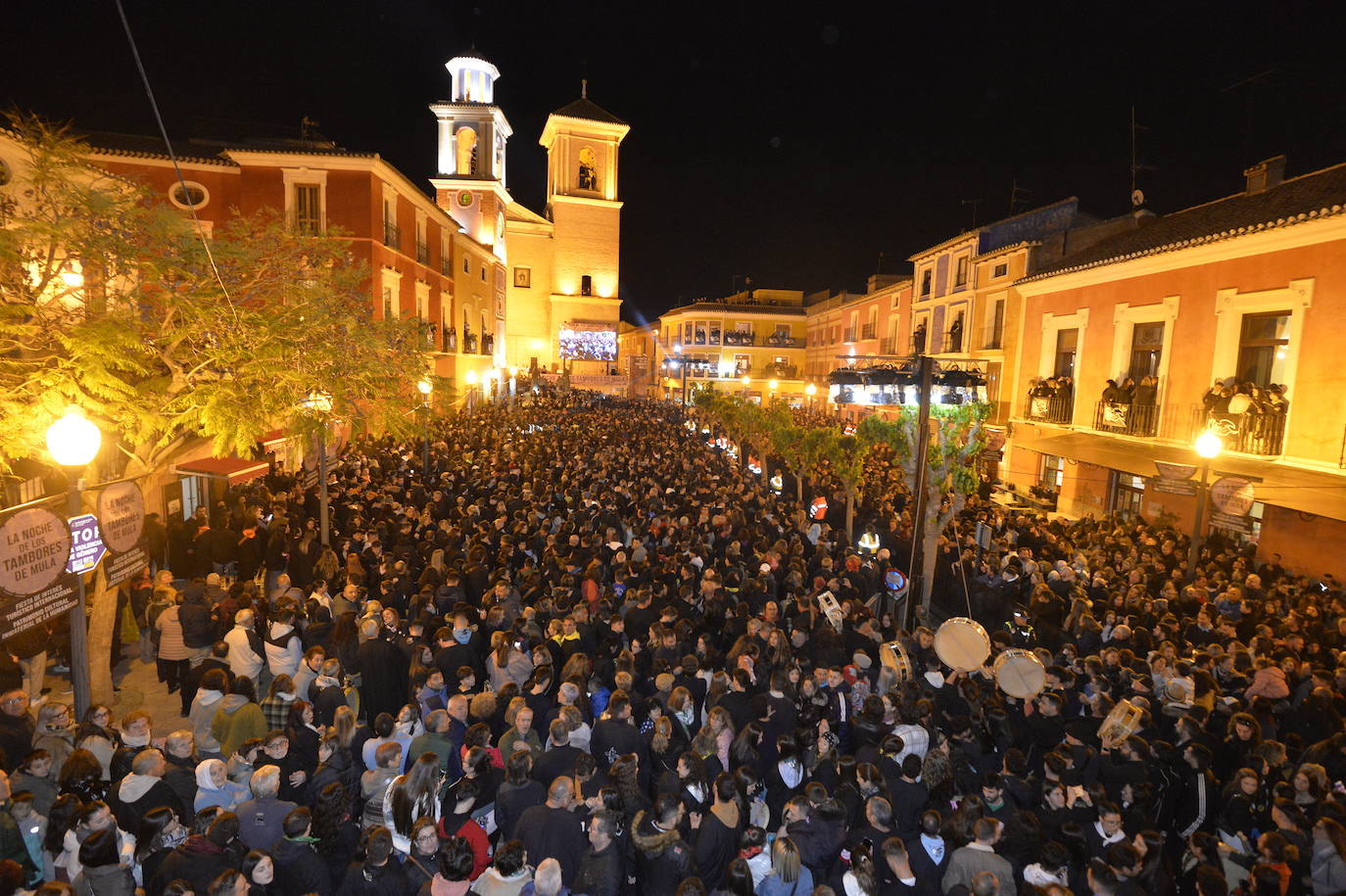 Las imágenes de La Noche de los Tambores en Mula