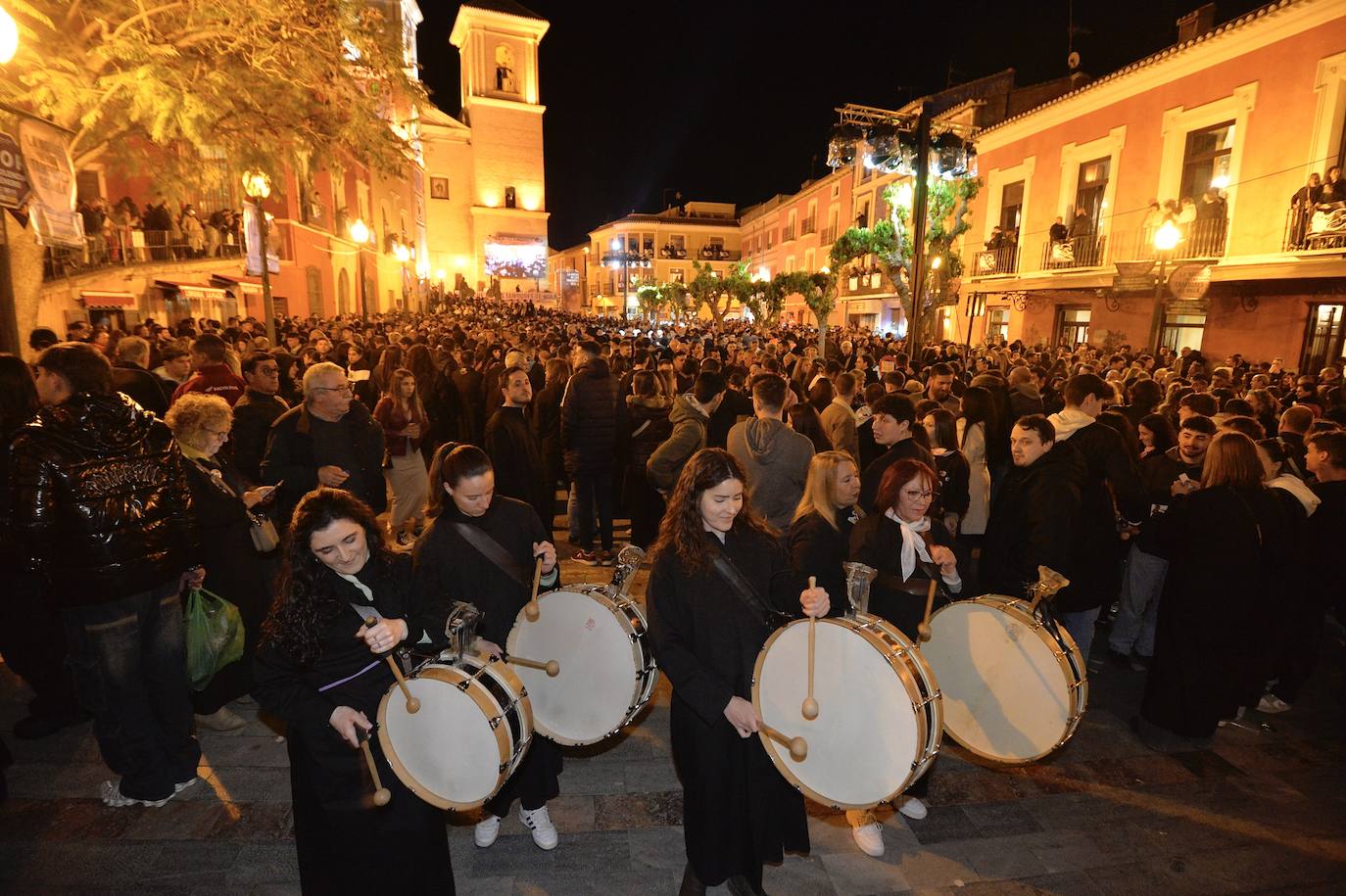 Las imágenes de La Noche de los Tambores en Mula