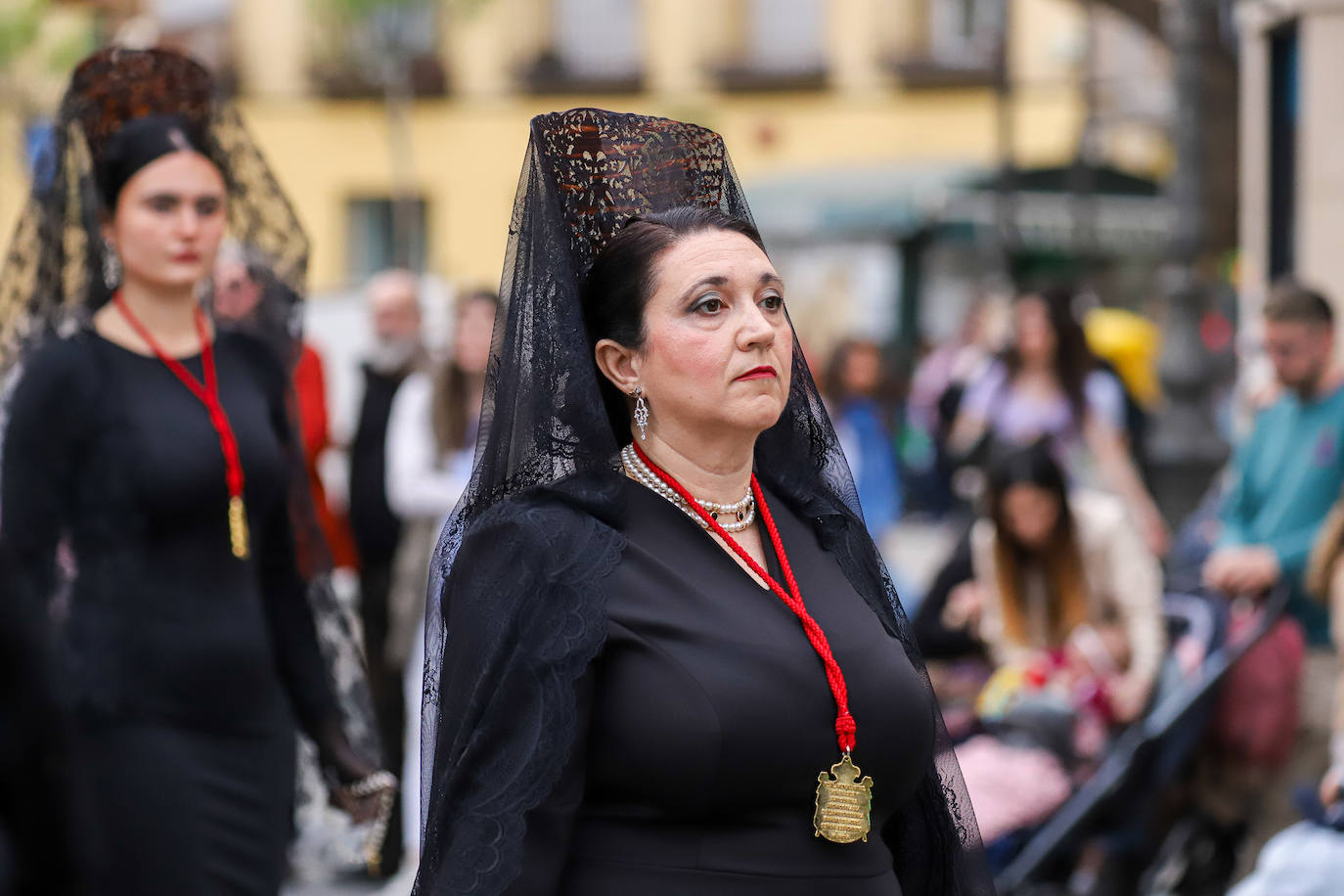 La procesión de la Soledad del Calvario de Murcia, en imágenes