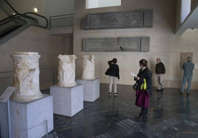 Un grupo de personas visita el Museo del Teatro Romano, la pasada semana.