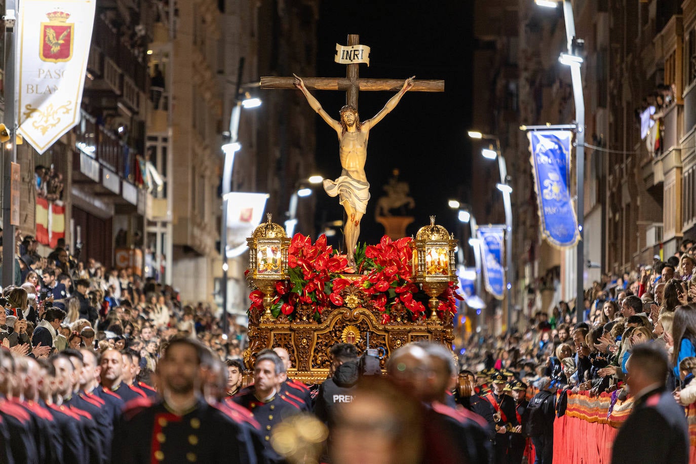 La procesión del Viernes Santo de Lorca, en imágenes