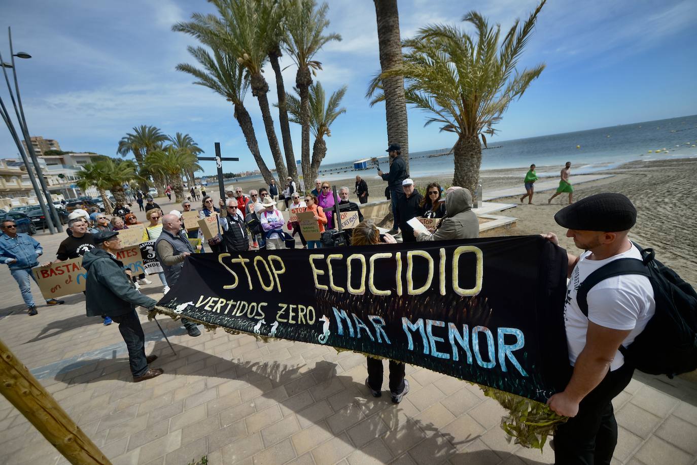 Marcha por los derechos del Mar Menor en San Javier, en imágenes