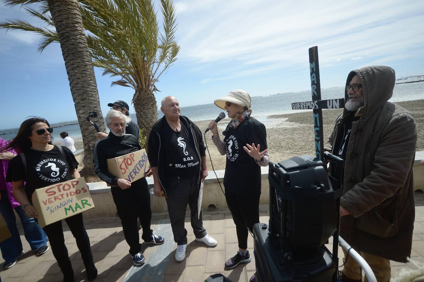 Marcha por los derechos del Mar Menor en San Javier, en imágenes