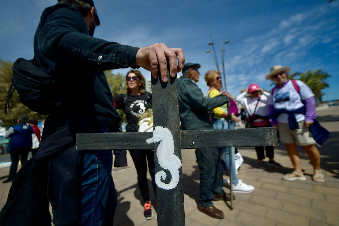 Marcha por los derechos del Mar Menor en San Javier, en imágenes