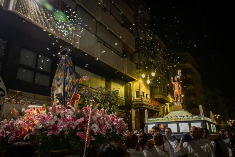 Las imágenes de la procesión de la Resurrección en Orihuela