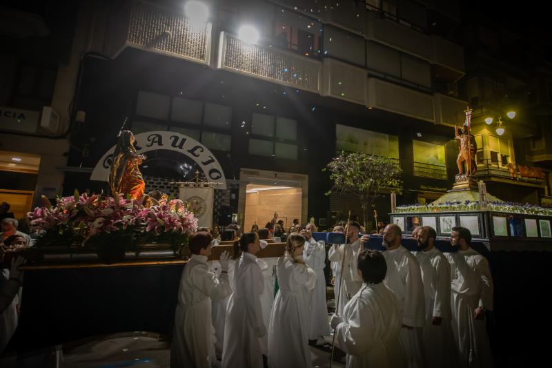 Las imágenes de la procesión de la Resurrección en Orihuela