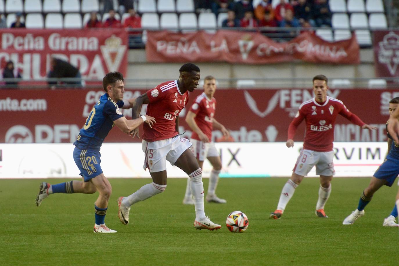 La victoria del Real Murcia frente al Recreativo Granada, en imágenes