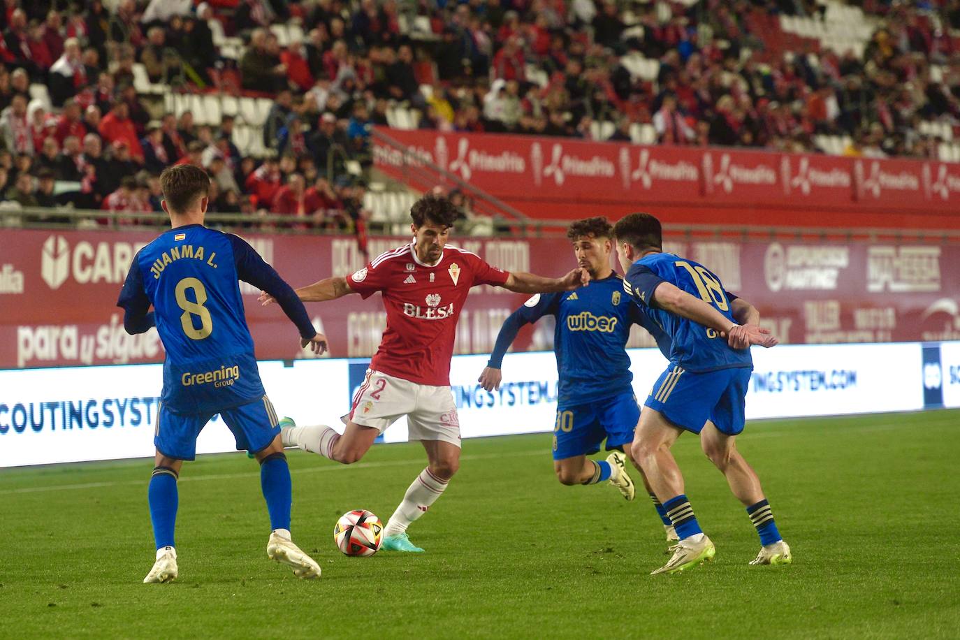 La victoria del Real Murcia frente al Recreativo Granada, en imágenes