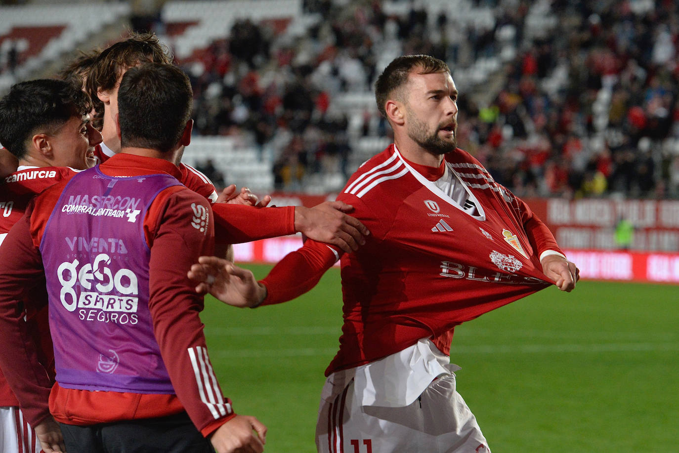 La victoria del Real Murcia frente al Recreativo Granada, en imágenes