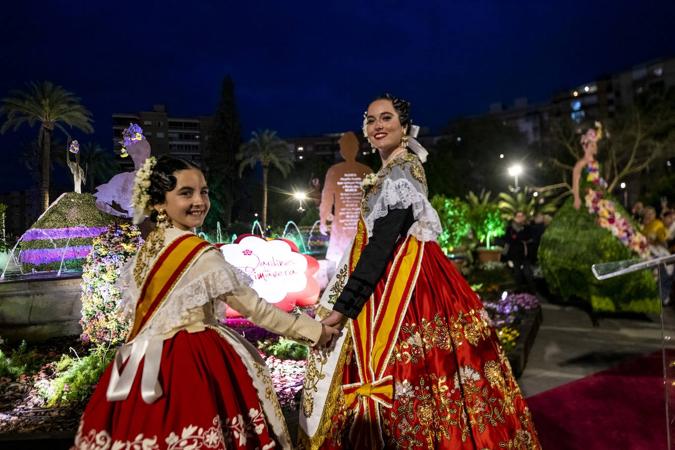 Las imágenes de la inauguración de los Jardines de Primavera en Murcia