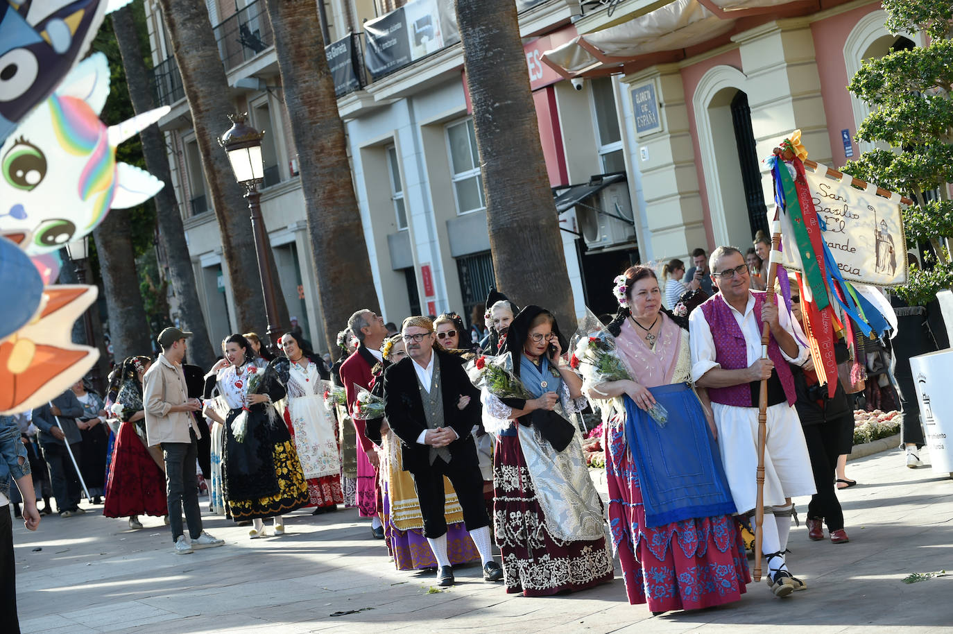 Las imágenes de la ofrenda floral a la Virgen de la Fuensanta