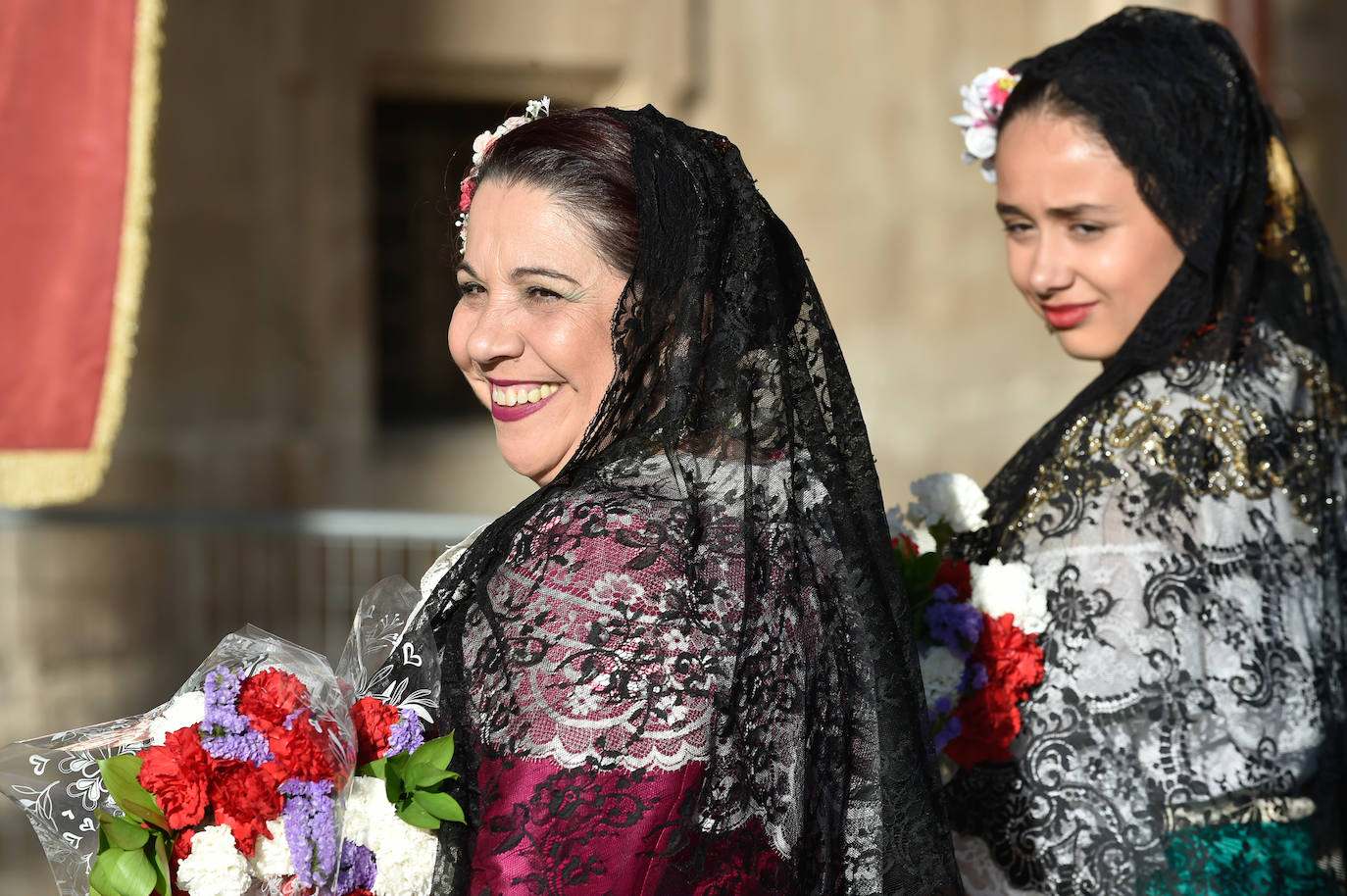 Las imágenes de la ofrenda floral a la Virgen de la Fuensanta