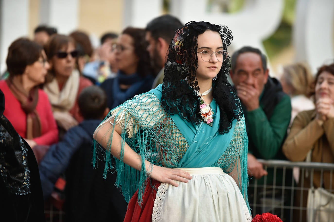 Las imágenes de la ofrenda floral a la Virgen de la Fuensanta