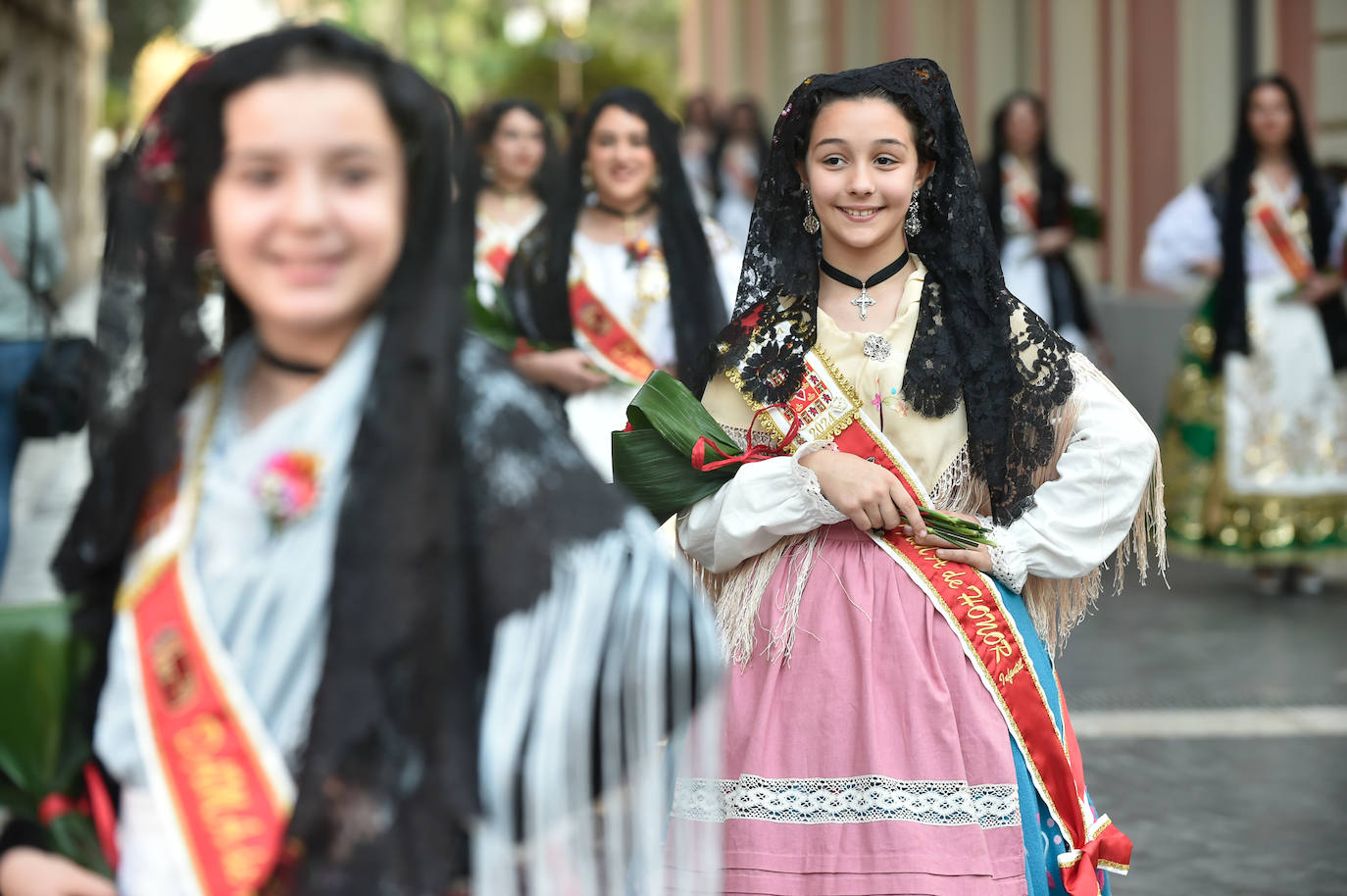 Las imágenes de la ofrenda floral a la Virgen de la Fuensanta