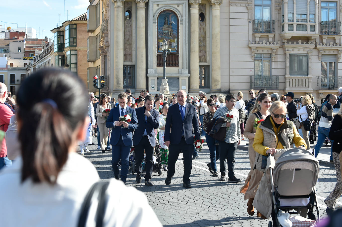 Las imágenes de la ofrenda floral a la Virgen de la Fuensanta