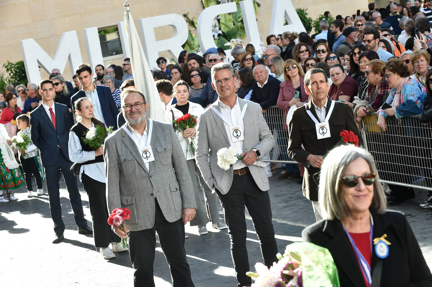 Las imágenes de la ofrenda floral a la Virgen de la Fuensanta