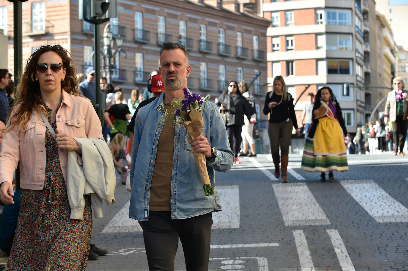 Las imágenes de la ofrenda floral a la Virgen de la Fuensanta