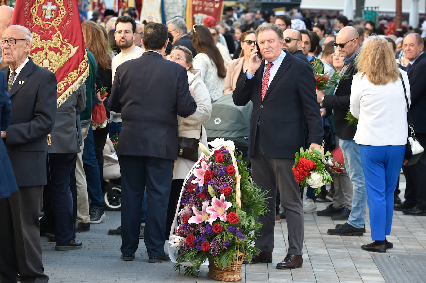 Las imágenes de la ofrenda floral a la Virgen de la Fuensanta