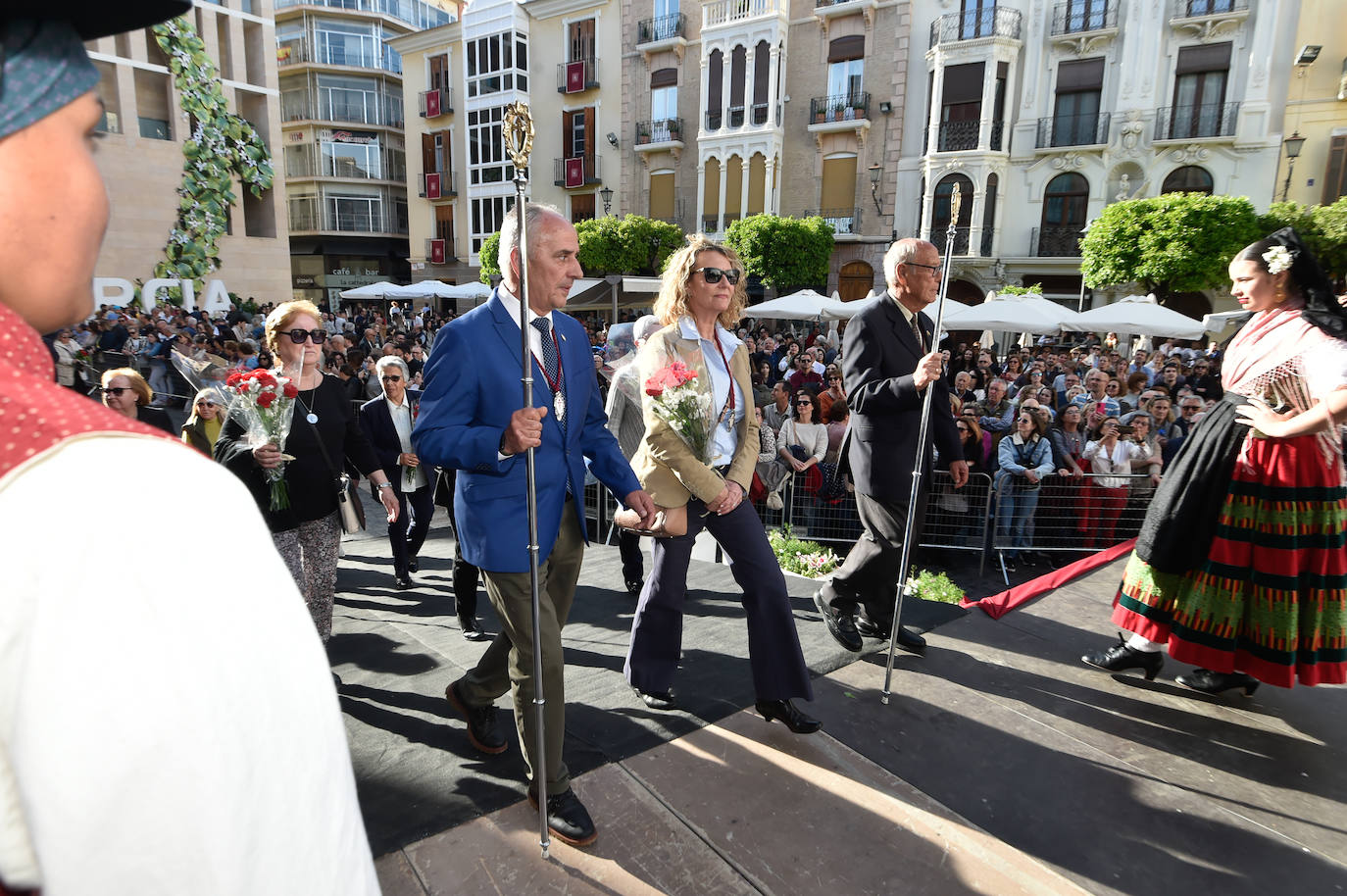 Las imágenes de la ofrenda floral a la Virgen de la Fuensanta