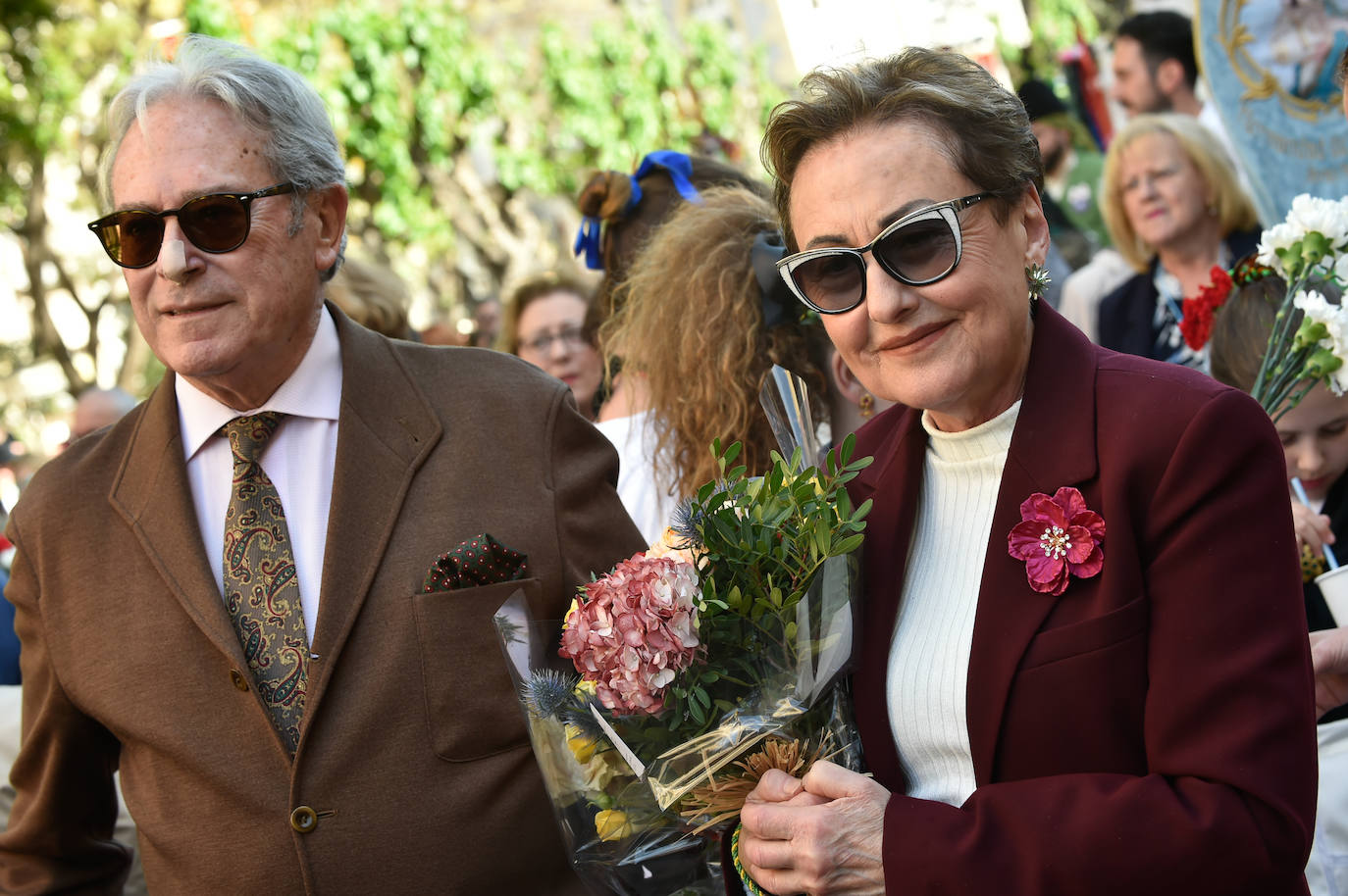 Las imágenes de la ofrenda floral a la Virgen de la Fuensanta