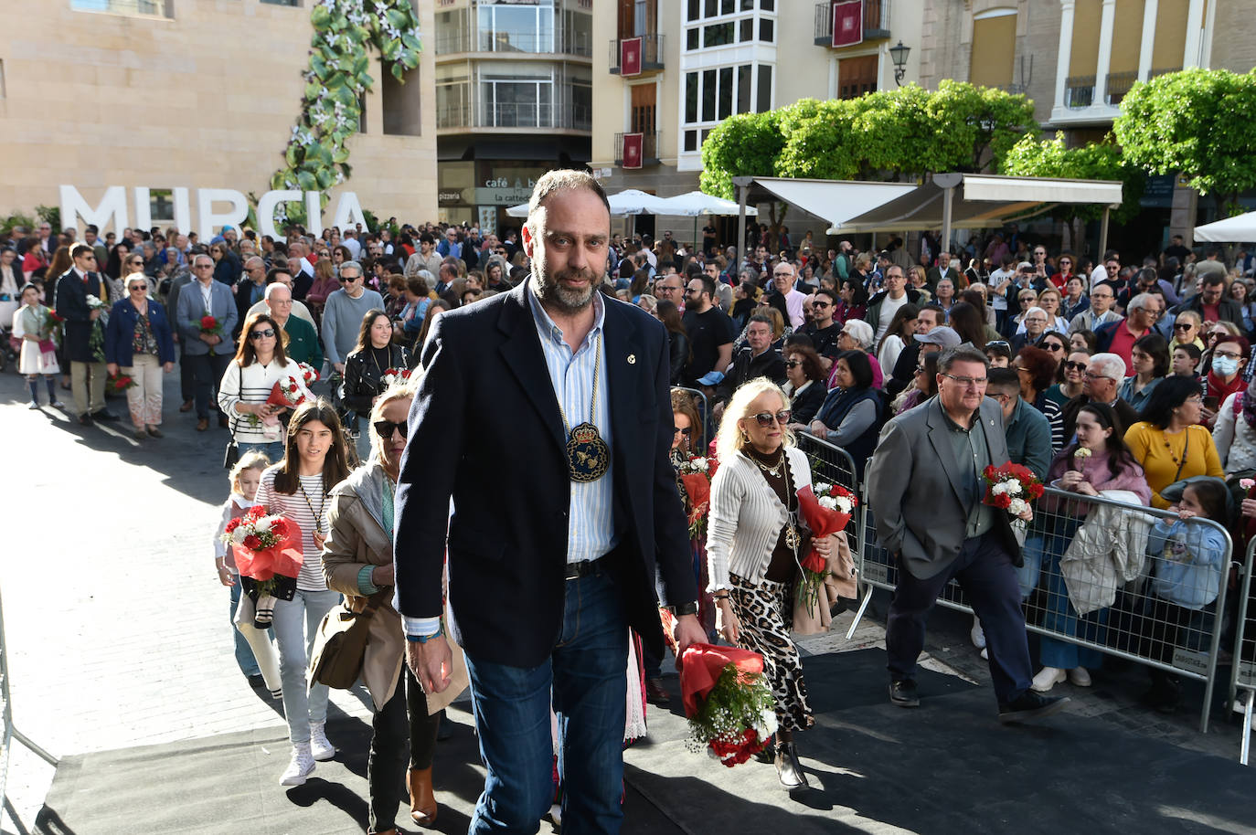 Las imágenes de la ofrenda floral a la Virgen de la Fuensanta
