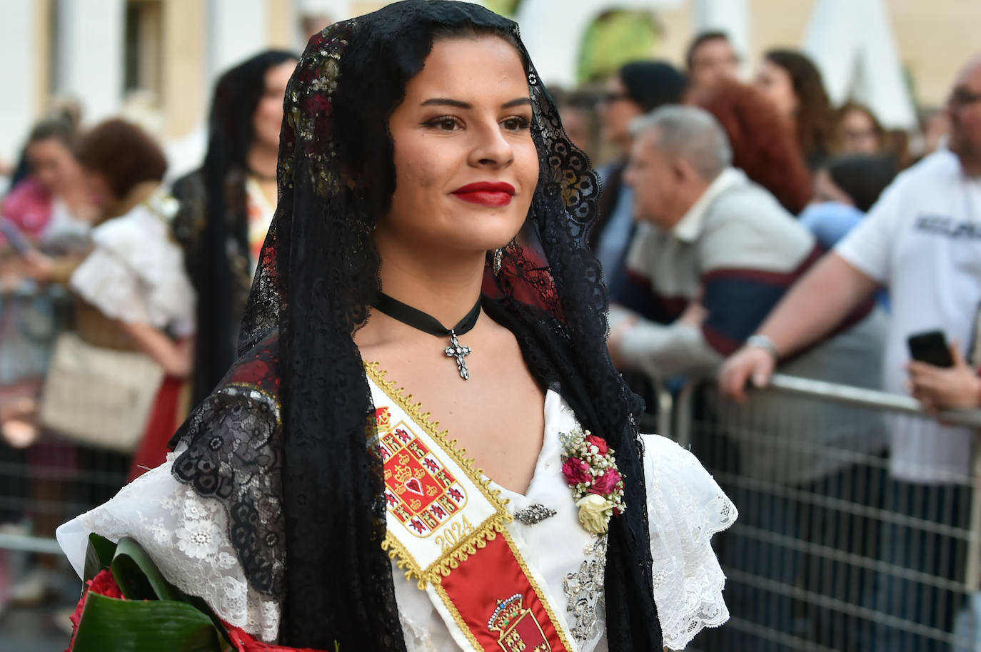 Las imágenes de la ofrenda floral a la Virgen de la Fuensanta