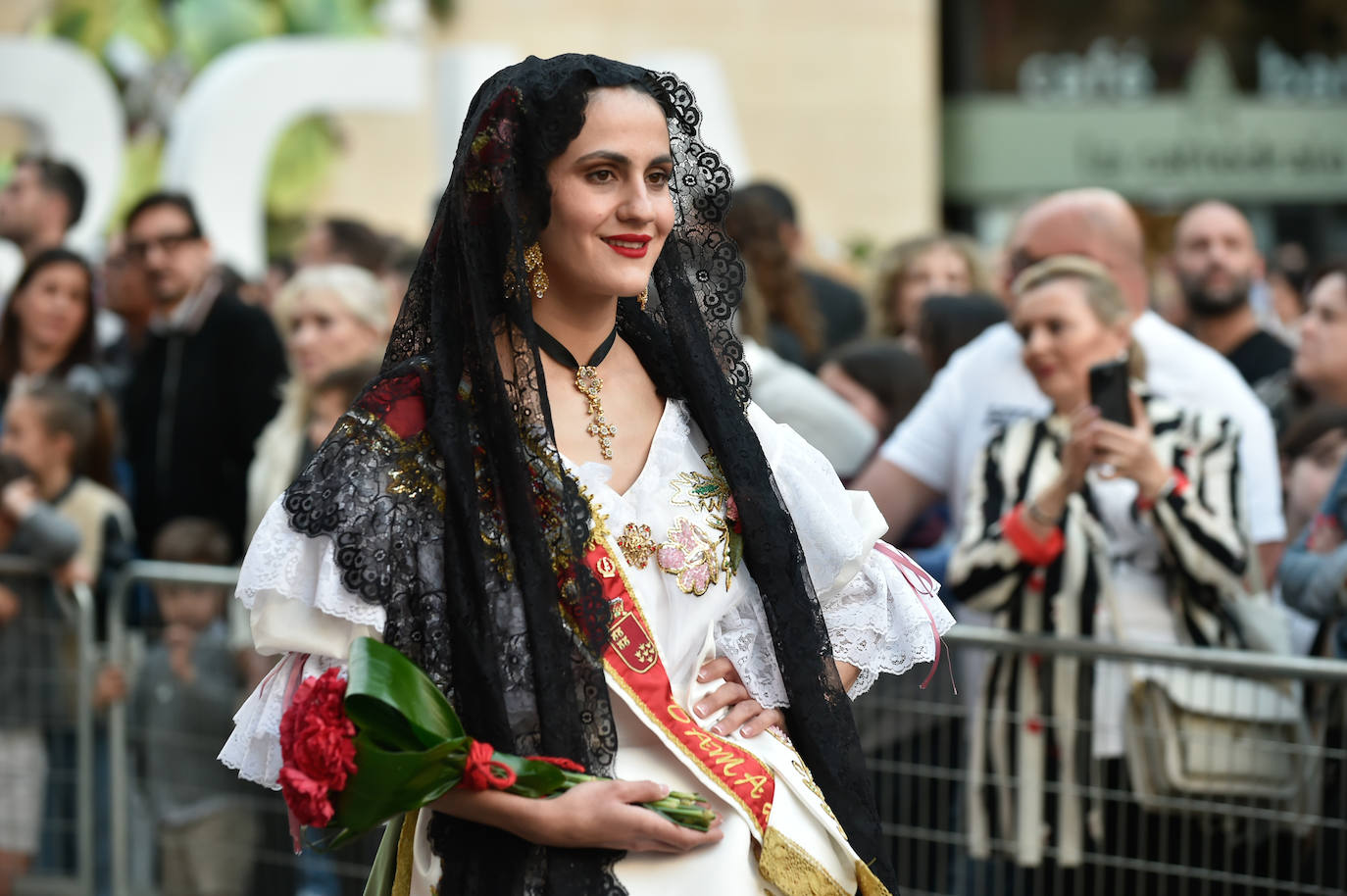 Las imágenes de la ofrenda floral a la Virgen de la Fuensanta