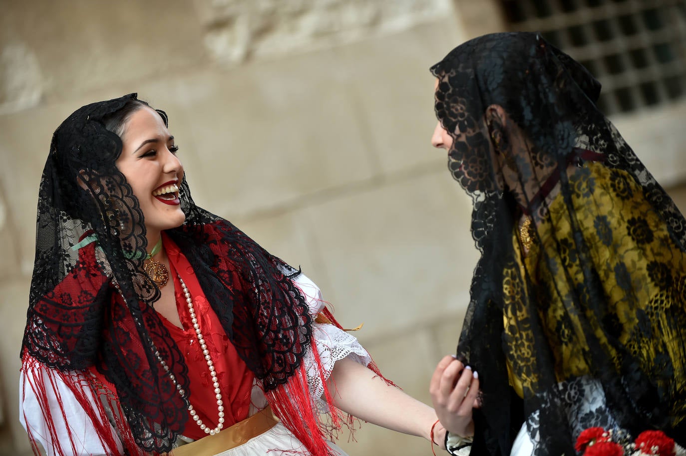 Las imágenes de la ofrenda floral a la Virgen de la Fuensanta