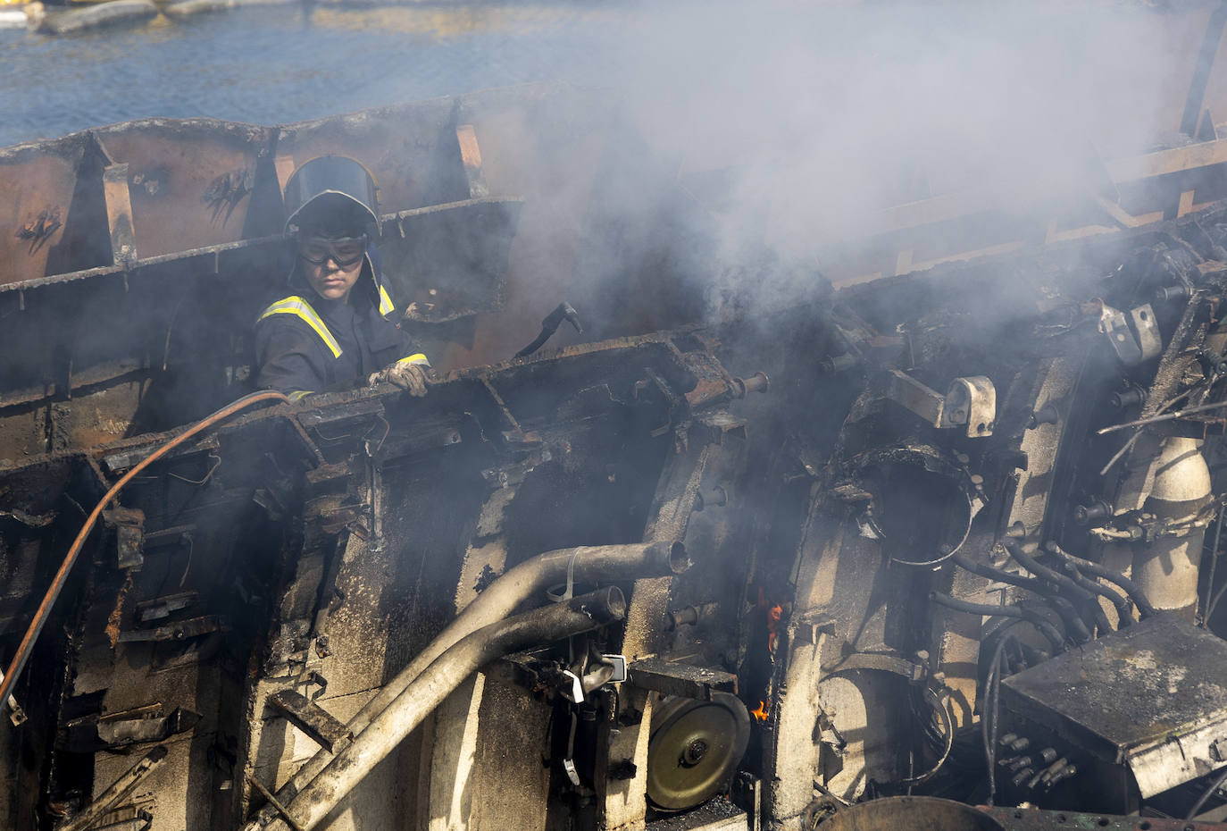 Así se desguaza el submarino &#039;Mistral&#039; en Cartagena