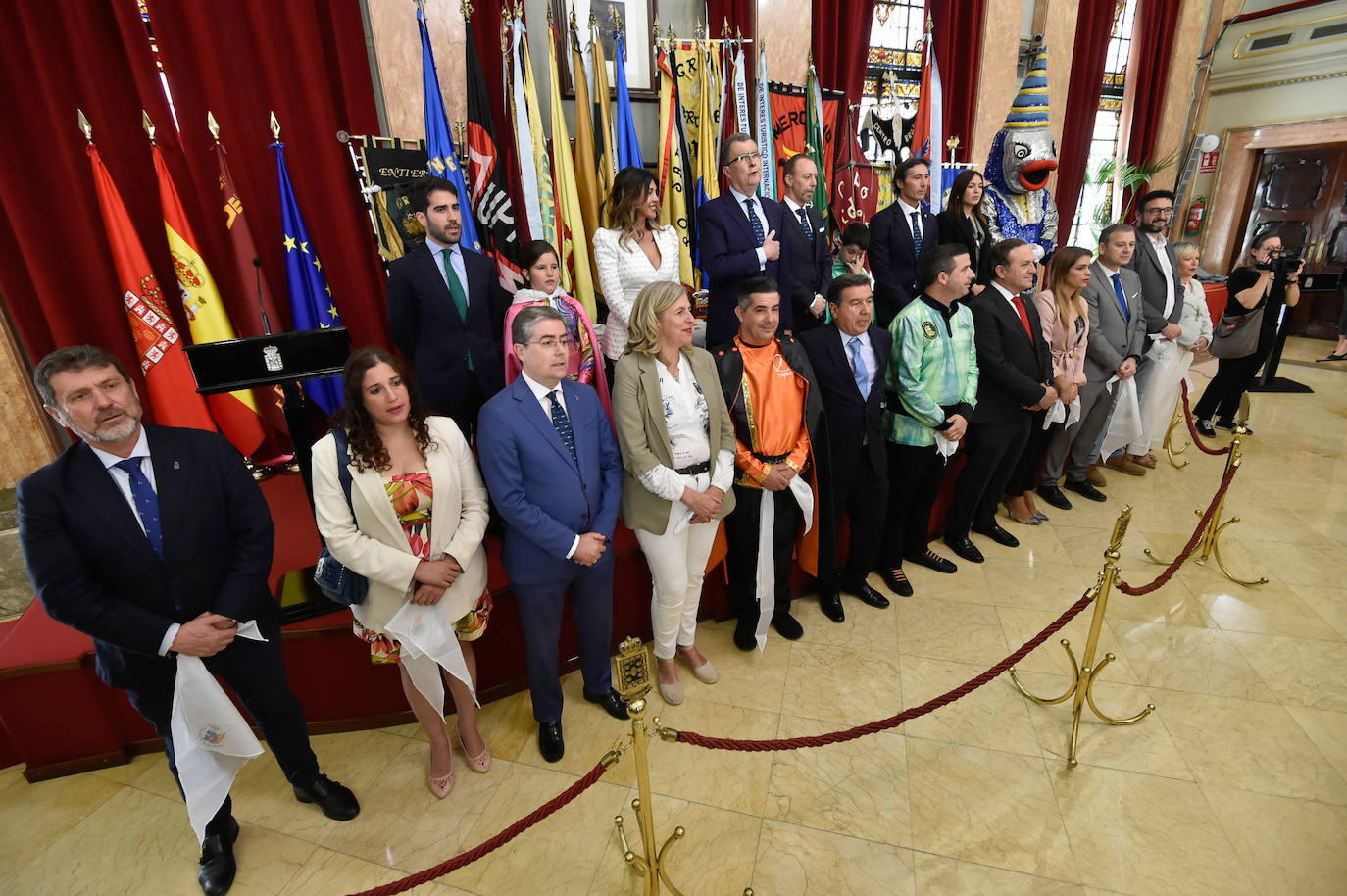 En imágenes | El recibimiento oficial de Doña Sardina y Gran Pez en el Ayuntamiento de Murcia