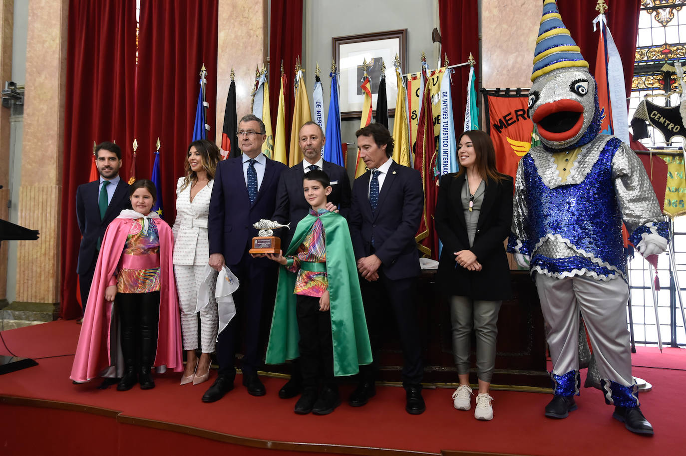 En imágenes | El recibimiento oficial de Doña Sardina y Gran Pez en el Ayuntamiento de Murcia