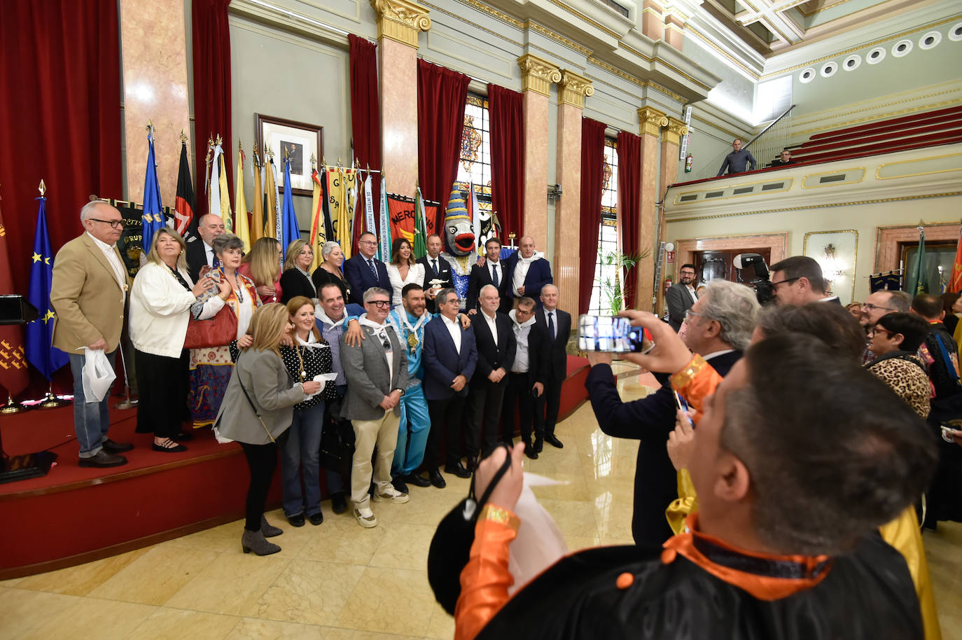 En imágenes | El recibimiento oficial de Doña Sardina y Gran Pez en el Ayuntamiento de Murcia