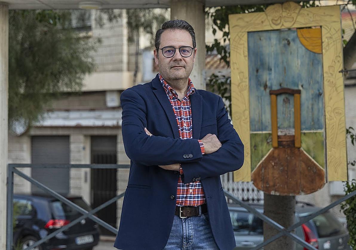 José Manuel Valdés, en la Plaza Mayor de la diputación.
