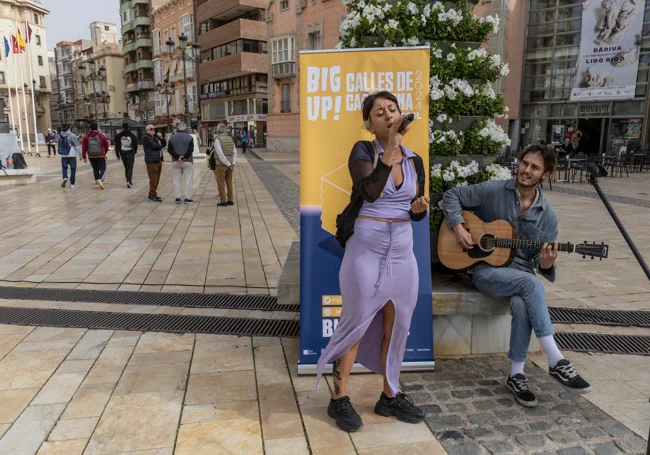 Aixa's performance, during the presentation of the Big Up!  Streets of Cartagena.