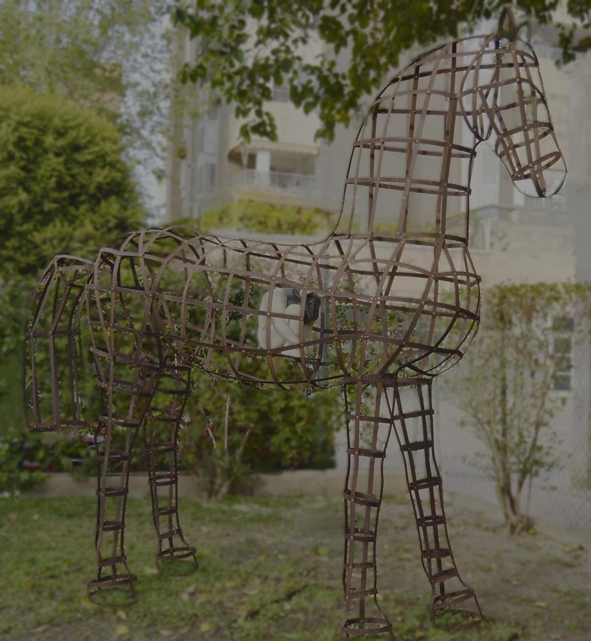 La escultura 'Caballo habitado. Minotauro Troyano'.