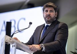 El presidente de la Región de Murcia, Fernando López Miras, en el Foro de ABC, este martes.