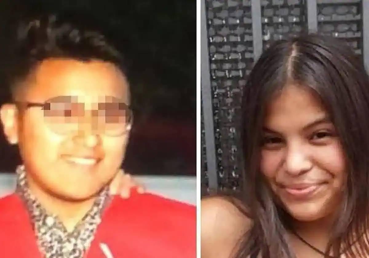 Johan S., asesino confeso, y Claudia, la víctima del crimen.