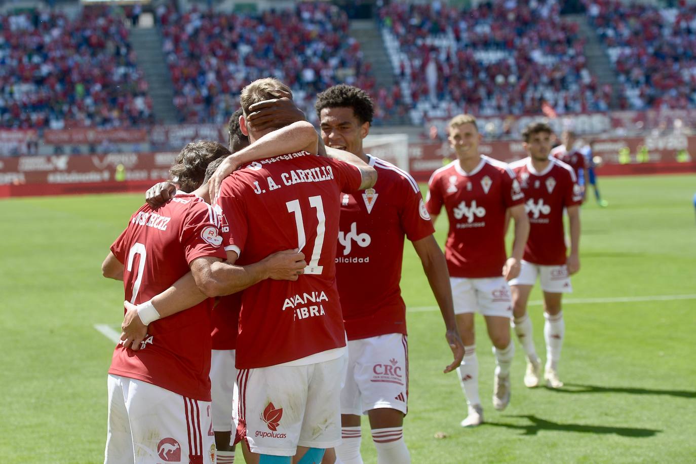 La victoria del Real Murcia frente al Melilla, en imágenes