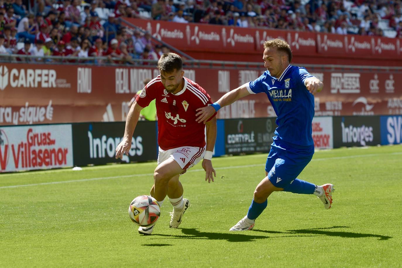 La victoria del Real Murcia frente al Melilla, en imágenes