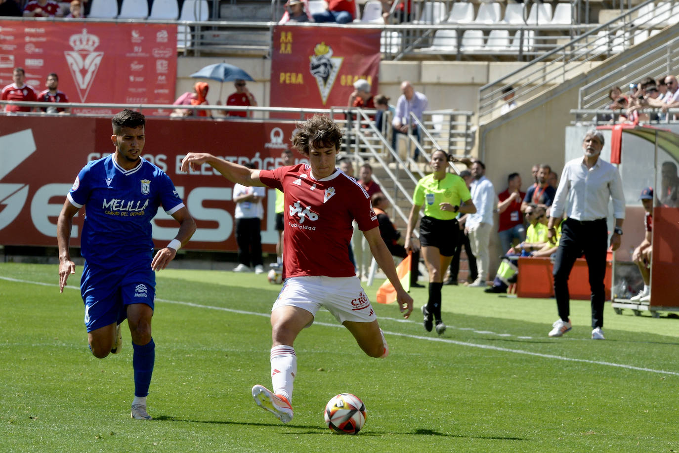 La victoria del Real Murcia frente al Melilla, en imágenes