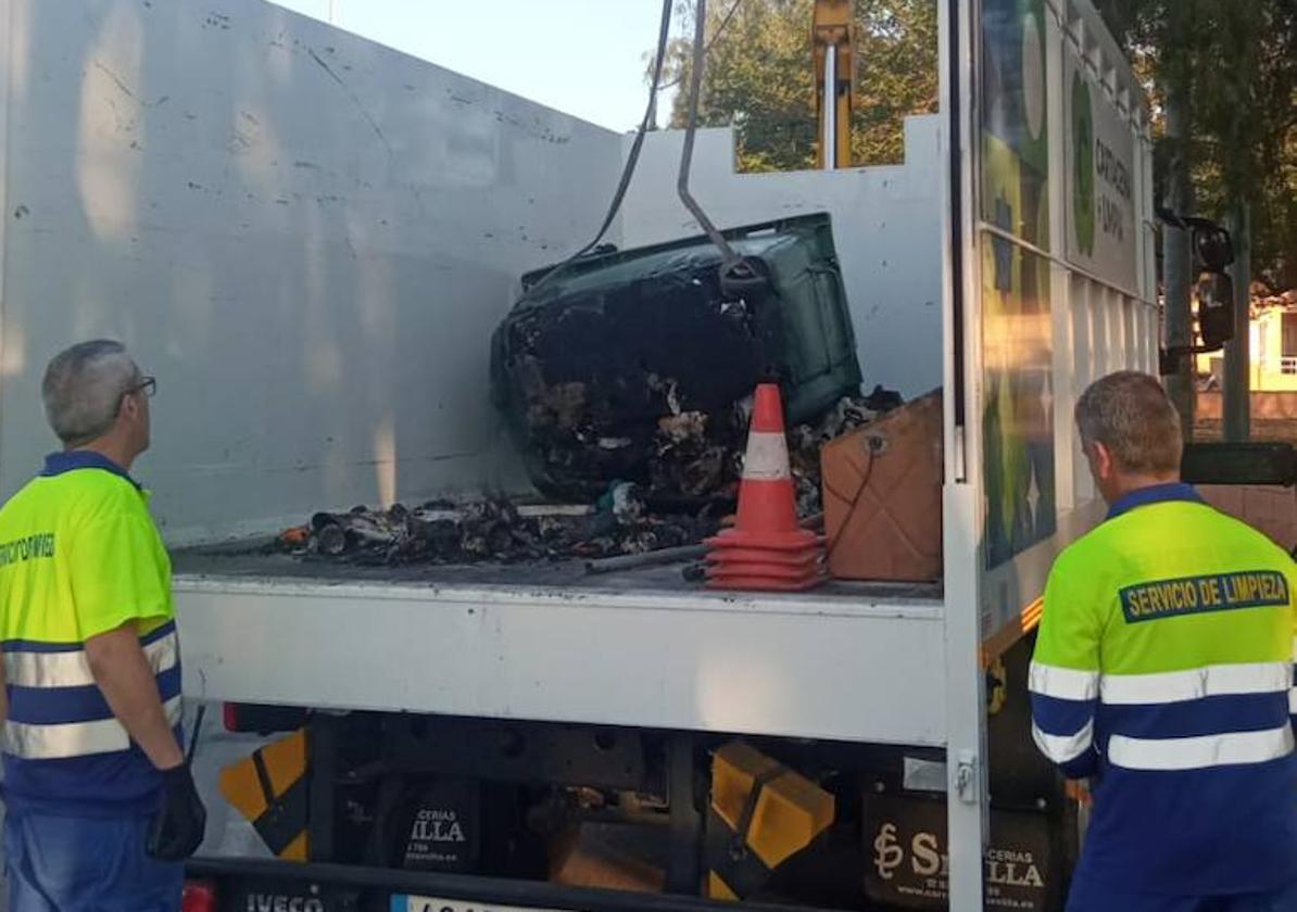 Preocupación vecinal en La Palma por la quema de doce contenedores en una semana