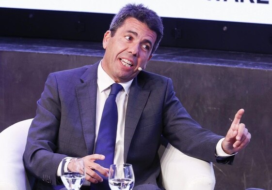 El presidente de la Comunidad Valenciana, Carlos Mazón, este miércoles.