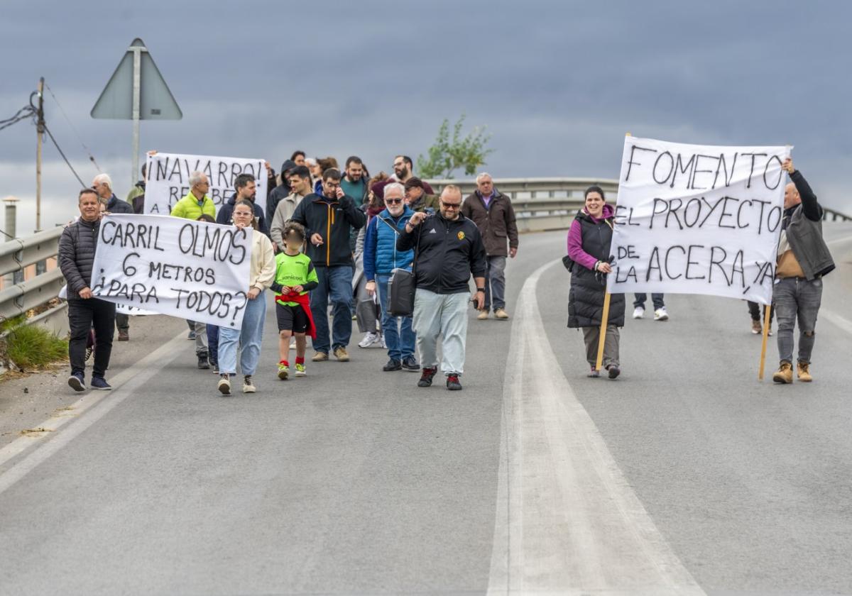 Protesta vecinal el pasado mes de marzo.