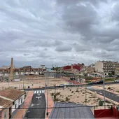 Vista general de la nueva zona urbanizada en pleno centro de la pedanía murciana de Guadalupe.