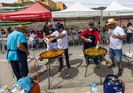 La mejor paella en el concurso de Monteagudo, la de Los Fiesteros