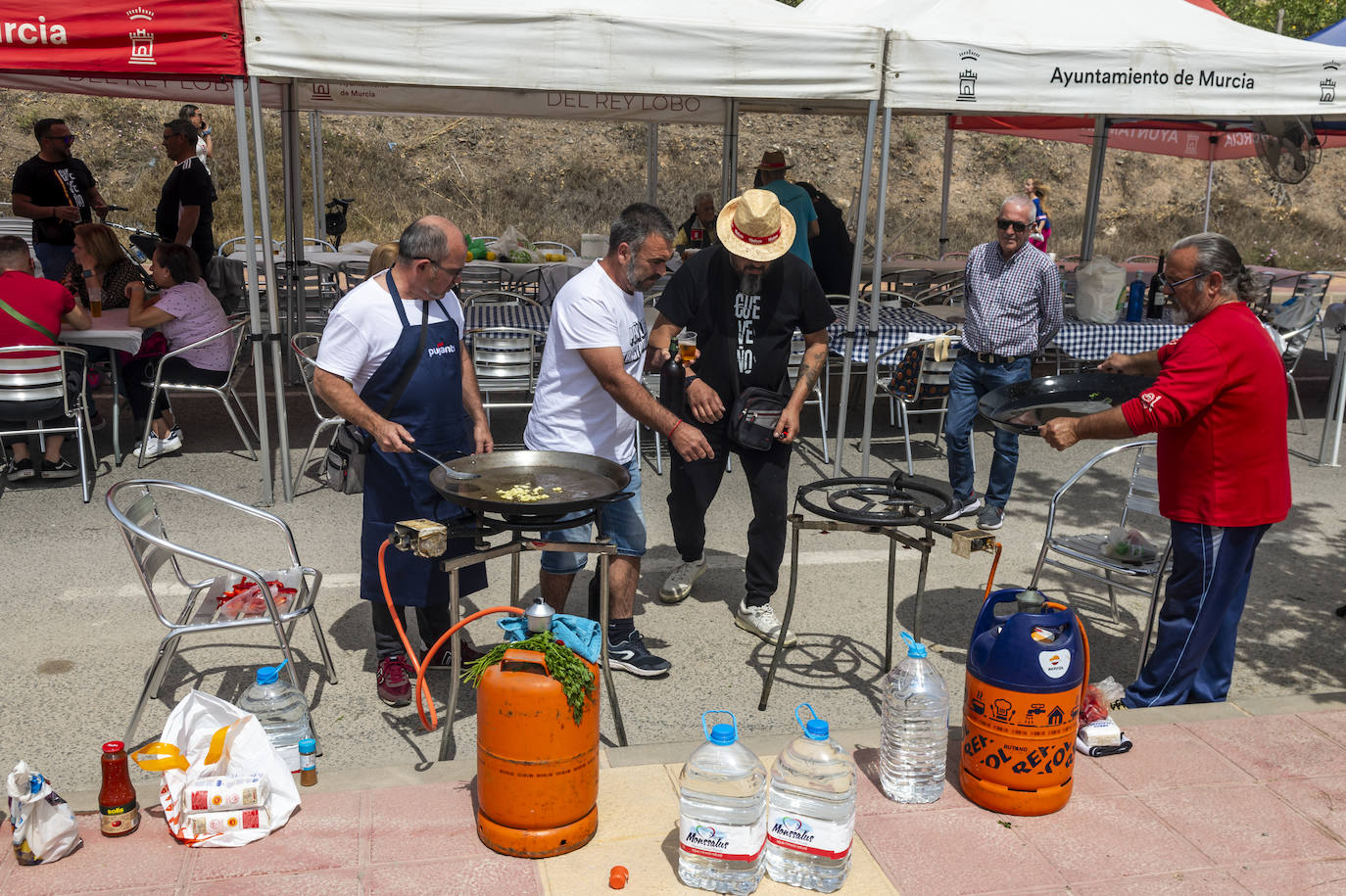 La mejor paella en el concurso de Monteagudo, la de Los Fiesteros