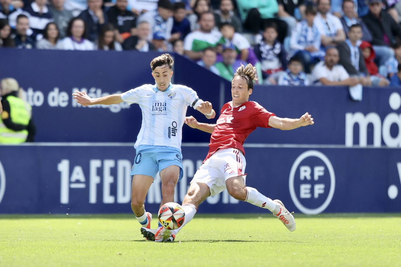 El empate del Real Murcia frente al Málaga, en imágenes